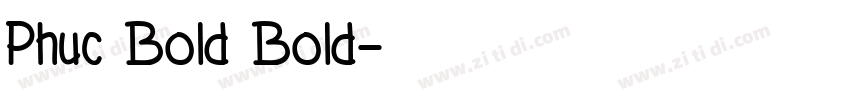 Phuc Bold Bold字体转换